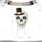 Glitzhome® 38" Lighted Halloween Metal Skull Yard Stake with Timer